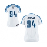 Women's Nike Tennessee Titans #94 Austin Johnson White NFL Jersey