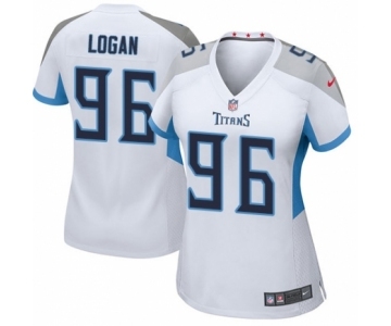 Women's Nike Tennessee Titans #96 Bennie Logan Game White NFL Jersey