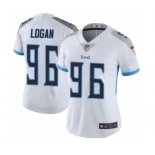 Women's Nike Tennessee Titans #96 Bennie Logan White Vapor Untouchable Elite Player NFL Jersey