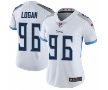 Women's Nike Tennessee Titans #96 Bennie Logan White Vapor Untouchable Elite Player NFL Jersey