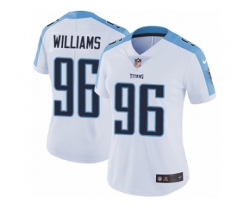 Women's Nike Tennessee Titans #96 Sylvester Williams Vapor Untouchable Limited White NFL Jersey