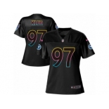 Women's Nike Tennessee Titans #97 Karl Klug Game Black Fashion NFL Jersey