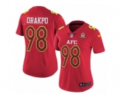 Women's Nike Tennessee Titans #98 Brian Orakpo Limited Red 2017 Pro Bowl NFL Jersey