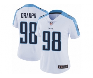 Women's Nike Tennessee Titans #98 Brian Orakpo Vapor Untouchable Limited White NFL Jersey