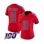 Women's Tennessee Titans #10 Adam Humphries Limited Red Inverted Legend 100th Season Football Jersey