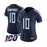 Women's Tennessee Titans #10 Adam Humphries Navy Blue Team Color Vapor Untouchable Limited Player 100th Season Football Jersey