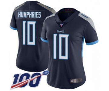 Women's Tennessee Titans #10 Adam Humphries Navy Blue Team Color Vapor Untouchable Limited Player 100th Season Football Jersey