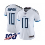 Women's Tennessee Titans #10 Adam Humphries White Vapor Untouchable Limited Player 100th Season Football Jersey