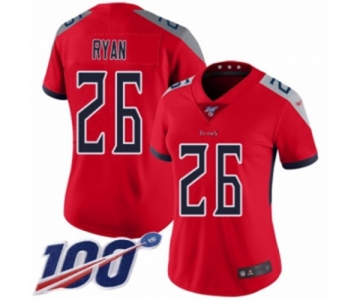 Women's Tennessee Titans #26 Logan Ryan Limited Red Inverted Legend 100th Season Football Jersey