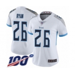 Women's Tennessee Titans #26 Logan Ryan White Vapor Untouchable Limited Player 100th Season Football Jersey