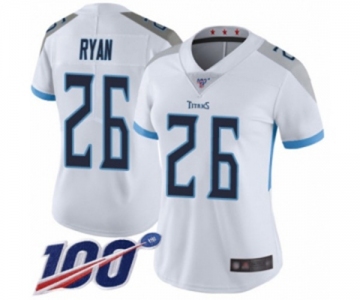 Women's Tennessee Titans #26 Logan Ryan White Vapor Untouchable Limited Player 100th Season Football Jersey