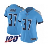 Women's Tennessee Titans #37 Amani Hooker Light Blue Alternate Vapor Untouchable Limited Player 100th Season Football Jersey