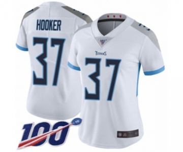 Women's Tennessee Titans #37 Amani Hooker White Vapor Untouchable Limited Player 100th Season Football Jersey