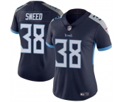 Women's Tennessee Titans #38 L'Jarius Sneed Navy Vapor Football Stitched Jersey