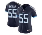 Women's Tennessee Titans #55 JC Latham Navy 2024 Draft Vapor Football Stitched Jersey