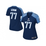 Women's Tennessee Titans #77 Taylor Lewan Navy Blue Alternate NFL Jersey