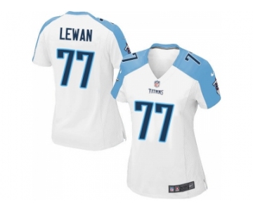 Women's Tennessee Titans #77 Taylor Lewan White NFL Jersey