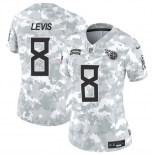 Women's Tennessee Titans #8 Will Levis 2024 F.U.S.E Arctic Camo Salute To Service Limited Stitched Football Jersey