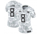 Women's Tennessee Titans #8 Will Levis 2024 F.U.S.E Arctic Camo Salute To Service Limited Stitched Football Jersey