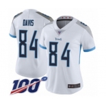 Women's Tennessee Titans #84 Corey Davis White Vapor Untouchable Limited Player 100th Season Football Jersey