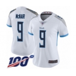 Women's Tennessee Titans #9 Steve McNair White Vapor Untouchable Limited Player 100th Season Football Jersey