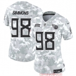 Women's Tennessee Titans #98 Jeffery Simmons 2024 F.U.S.E Arctic Camo Salute To Service Limited Stitched Football Jersey