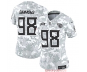 Women's Tennessee Titans #98 Jeffery Simmons 2024 F.U.S.E Arctic Camo Salute To Service Limited Stitched Football Jersey