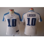 nike women nfl jerseys tennessee titans #10 jake locker white[nike limited]