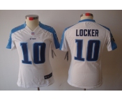 nike women nfl jerseys tennessee titans #10 jake locker white[nike limited]