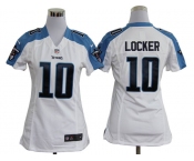 nike women nfl jerseys tennessee titans #10 jake locker white[nike]