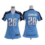 nike women nfl jerseys tennessee titans #28 chris johnson blue[nike]