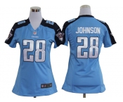 nike women nfl jerseys tennessee titans #28 chris johnson blue[nike]