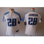 nike women nfl jerseys tennessee titans #28 chris johnson white[nike limited]