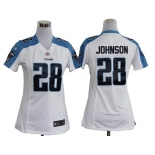 nike women nfl jerseys tennessee titans #28 chris johnson white[nike]