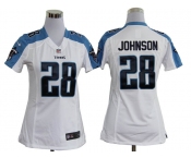 nike women nfl jerseys tennessee titans #28 chris johnson white[nike]