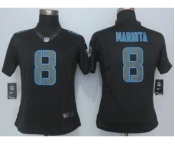 nike women nfl jerseys tennessee titans #8 mariota black[nike impact limited][mariota]