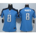 nike women nfl jerseys tennessee titans #8 mariota blue[nike limited][mariota]