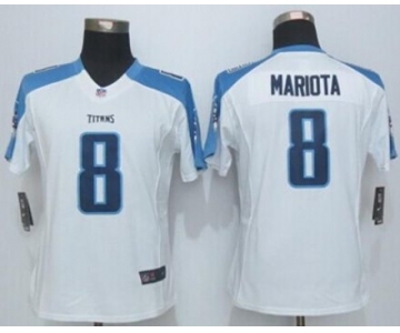 nike women nfl jerseys tennessee titans #8 mariota white[nike Limited]][mariota]