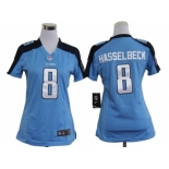 nike women nfl jerseys tennessee titans #8 matt hasselbeck blue[nike]