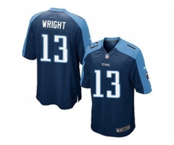 Youth Nike Tennessee Titans #13 Kendall Wright Navy Blue Jerseys