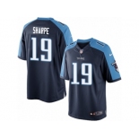 Youth Nike Tennessee Titans #19 Tajae Sharpe Limited Navy Blue Alternate NFL Jersey