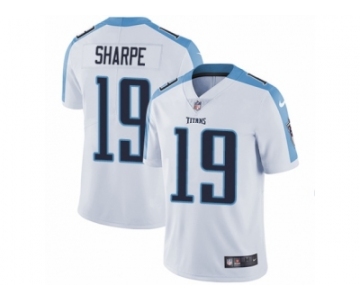 Youth Nike Tennessee Titans #19 Tajae Sharpe Vapor Untouchable Limited White NFL Jersey