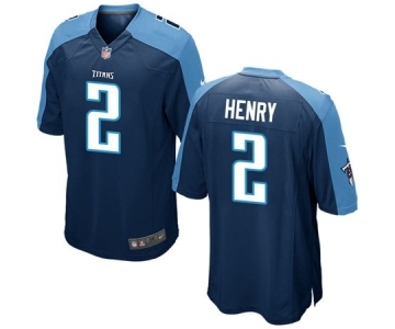 Youth Nike Tennessee Titans #2 Derrick Henry Navy Blue Alternate NFL Jersey