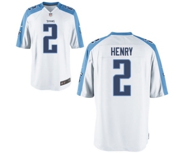 Youth Nike Tennessee Titans #2 Derrick Henry White NFL Jersey