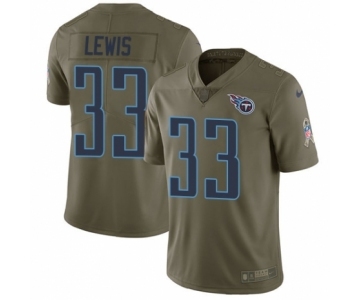 Youth Nike Tennessee Titans #33 Dion Lewis Limited Olive 2017 Salute to Service NFL Jersey