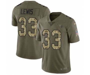 Youth Nike Tennessee Titans #33 Dion Lewis Limited Olive Camo 2017 Salute to Service NFL Jersey