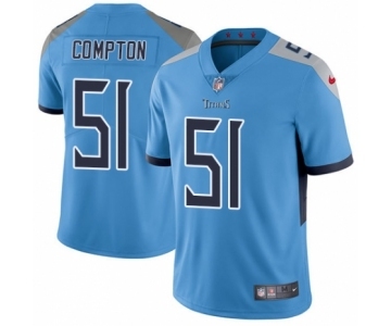 Youth Nike Tennessee Titans #51 Will Compton Light Blue Alternate Vapor Untouchable Elite Player NFL Jersey