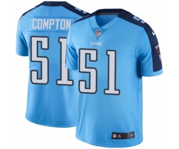 Youth Nike Tennessee Titans #51 Will Compton Limited Light Blue Rush Vapor Untouchable NFL Jersey