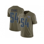 Youth Nike Tennessee Titans #54 Rashaan Evans Olive Stitched NFL Limited 2017 Salute to Service Jersey