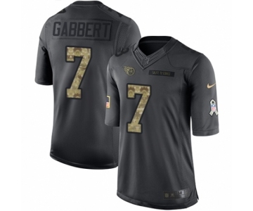 Youth Nike Tennessee Titans #7 Blaine Gabbert Limited Black 2016 Salute to Service NFL Jersey